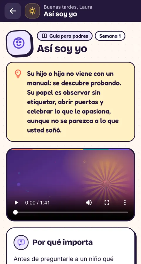 La guía para padres del tema